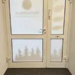 Eingangstür rückseitig weiß kaschiert